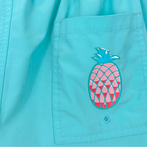 Chubbies Men’s XL Aqua Pineapple 5" Inseam Bathing Suit Swimming Shorts - Picture 7 of 10